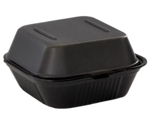 [CNH HC6X6  NEGRO] Contenedor Hamburguesero Negro c/125