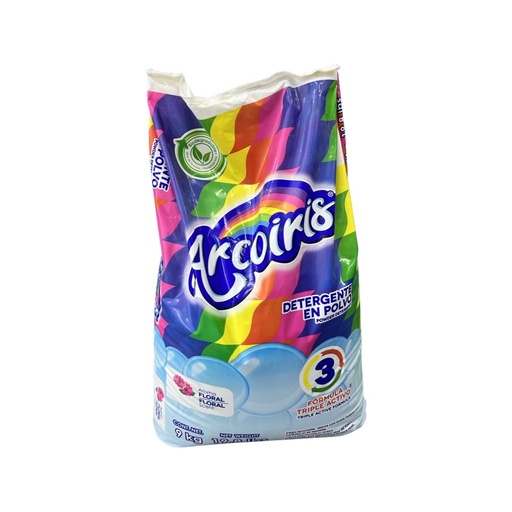 [1079] Detergente en Polvo - Arcoiris 9Kg.