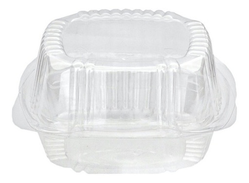 Domo Tipo Almeja Transparente 14x14 8cm Extra Resistente CAJA c/250