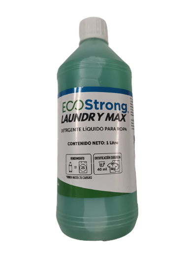 [LHEL] Laundry Max HE - Detergente Líquido Desengrasante Ropa y Telas "1 lt."