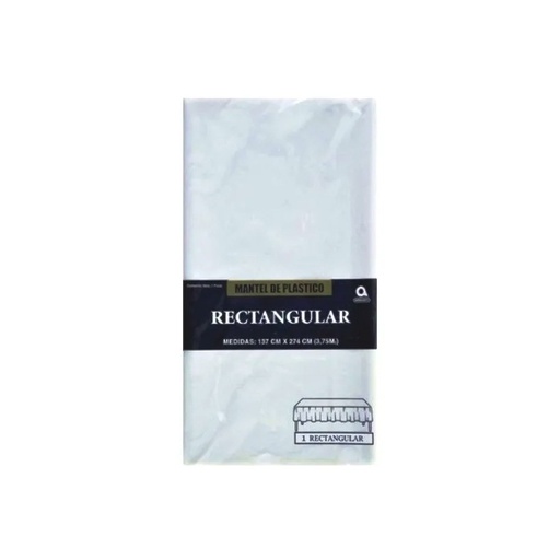 Mantel Rectangular Blanco - Amscan