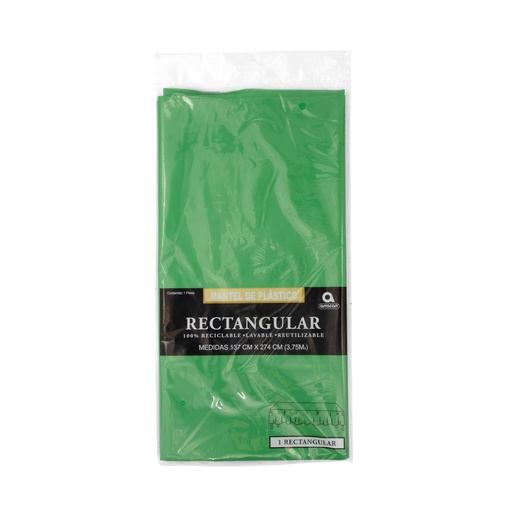 Mantel Rectangular Verde Bandera - Amscan