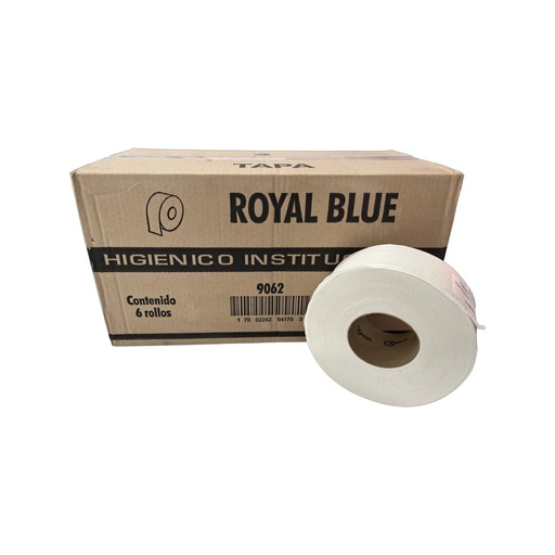 [9062] Papel Higiénico Jumbo Royal Blue x Caja c/6 rollos