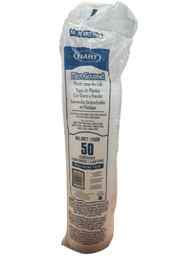 [NL8RT0] Tapa Plástica Traslucida "1/4,1/2,1lt" c/50