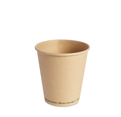 [VASOBIO10OZBAMBU] Vaso Biodegradable Cafe de Bambú 10oz (Bebida Caliente) Pte c/50