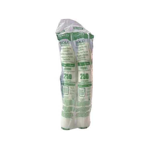 [P400N] Vaso Plástico "Souffle" Traslúcido Solo 4oz c/250